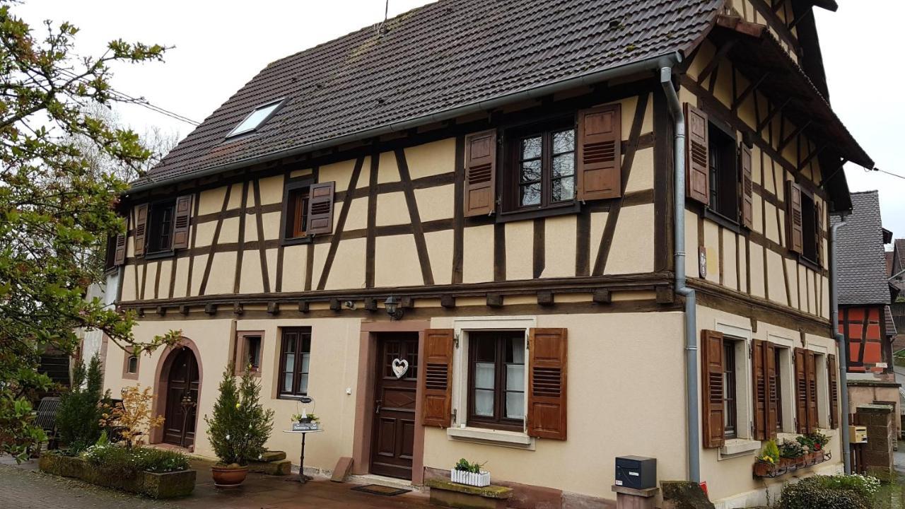 Gite Au Petit Ruisseau-Etage Et Combles-Maison Alsacienne 4 Personnes 4 Nuitees Minimum Langensoultzbach Exterior foto